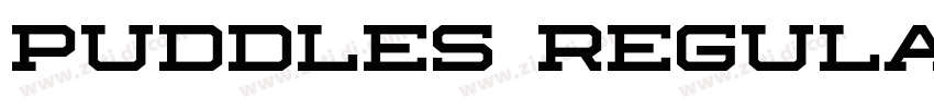 PUDDLES Regular字体转换 PUDDLES Regular字体转换